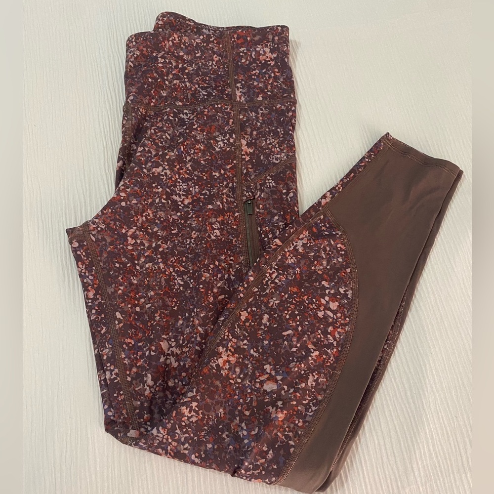 Athleta Rainer Printed Mesh Tight | Size Medium